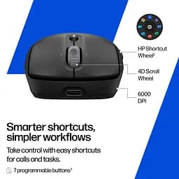 Комп'ютерна миша HP 700 Rechargeable WL/BT чорний teh0014003 - мініатюра 5