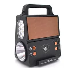 Зарядная станция, фонарь с солнечной панелью KENSA FP05+Solar+Bluetooth колонка, аккумулятор - мініатюра 2