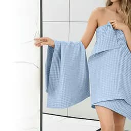 Рушник вафельний Cosas Skyey Greek Waffle 35х75 см (Towel_41Skyey_GreekWaffle_35x75) - мініатюра 5