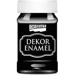 Фарба акрилова "Dekor Enamel", глянцева, Чорна, 100 мл, Pentart