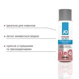 Зігріваючий лубрикант на водній основі System JO H2O Warming з екстрактом перечної мʼяти, 60 мл - мініатюра 3
