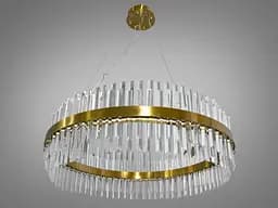 Підвісна кришталева світлодіодна люстра 190 Вт Diasha 840/800BR - мініатюра 4