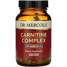 Карнітиновий комплекс Dr. Mercola Carnitine Complex 1000 мг 60 капсули