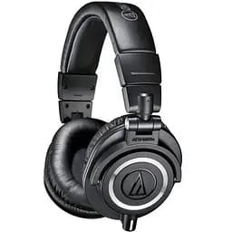Проводные профессиональные наушники Audio-Technica ATH-M50X со встроенными басами, разъем 3,5 мм