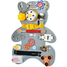 Деревянная игрушка Bambi Бизиборд Медвежонок (MD 1751)