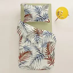 Дитяча постільна білизна в ліжечко BEIGE FOLIAGE CS2, бежевий (FoliageColorMilk_Olive_140) - мініатюра 2