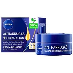 Крем для обличчя нічний Nivea проти зморшків + зволоження 35+ 50 мл (81183)
