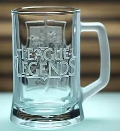 Пивний келих 660 мл League of Legends з гравіюванням кружка для фаната LoL  Геймерський подарунок ліга легенд - мініатюра 4