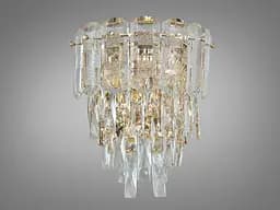 Стильне бра з кришталю в класичному виконанні, бра золото