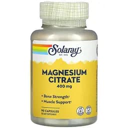 Цитрат Магния Solaray 400 мг 90 капсул (SOR46301)