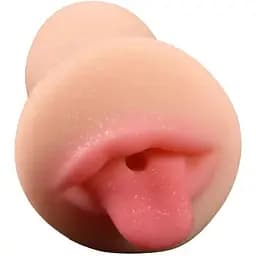 М'який мастурбатор для чоловіків, рот із язичком, мастурбатор реалістичний рот, мастурбатор рот