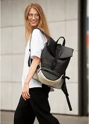 Жіночий рюкзак Sambag RENEDOUBLE чорно-сірий 37 x 31 x 14 см (27151130r) - мініатюра 2