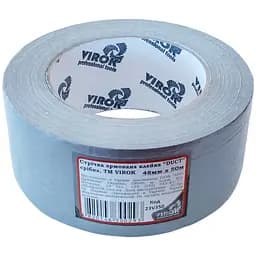 Лента клейкая армированная Virok DUCT 48мм х 50м серебряная (23V350)
