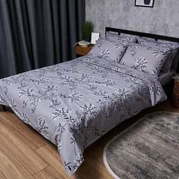 Комплект постільної білизни Moon&Star Бязь Gold Люкс Winter Branches Сімейний 160х220х2 наволочки 2х50х70