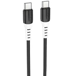Дата кабель Hoco X82 Silicone Type-C to Type-C 60W (1m) Black