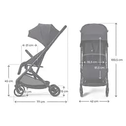 Прогулянкова коляска Kinderkraft Indy 3 Coal Black (KSINDY03BLK0000) - мініатюра 9