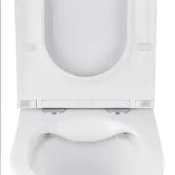 Унітаз підвісний Kroner Armada WHI513636 RIMLESS безобідковий з сидінням Slim Duroplast / Soft-close / Quick relase (KA513636WHIR), Білий - мініатюра 5