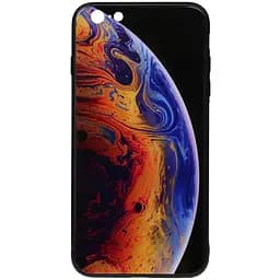 Чохол-накладка Toto Print Glass Space Case Apple iPhone 6 Plus/6S Plus Violet