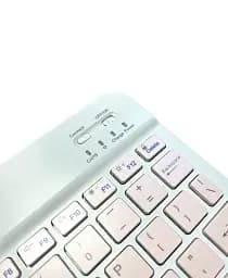 Бездротова клавіатура VHG QS-1010 Wireless Keyboard, White-Pink - мініатюра 3