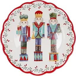 Підставка для торта "Лускунчик", кераміка Bona 21,6х21,6х9,6 см kuh0007946 - мініатюра 2
