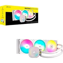 СВО Corsair NAUTILUS 360 RS ARGB White (CW-9060095-WW) - мініатюра 9