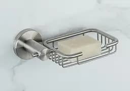 Мыльница/сетка с держателем нержавейка Frap F30102-1 1/20, Хром матовый