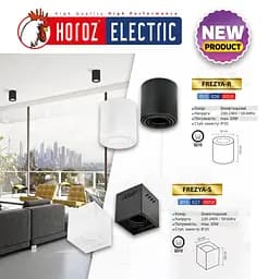 Світлодіодний світильник Horoz Electric Frezya-S накладний, білий - мініатюра 3