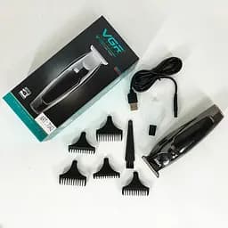 Тример для бороди VGR VOYAGER PROFESSIONAL TRIMMER универсальний тример для стрижки волосся, машинка для стрижки аккумуляторна, тример для гоління
 - мініатюра 5