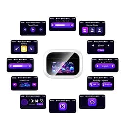 Бездротові навушники Hoco EW79 Bright, TWS, ANC, Touch Screen, BT5.4, 30mAh, 350mAh, 4h, white - мініатюра 3