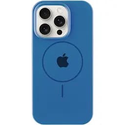 Чохол Epik Silicone Case Full Protective AA with MagSafe для Apple iPhone 15 Pro 6.1 Синій/Denim Blue