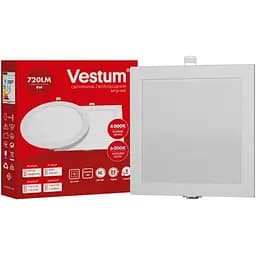 Квадратный светодиодный встраиваемый светильник Vestum 9W 6000K 220V 1-VS-5208