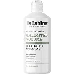 Шампунь La Cabine Unlimited volume для укрепления и объема тонких волос с рисовым протеином 450 мл
