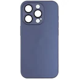 Чохол-накладка скляний матовий із захистом камери Matte AG-Glass iPhone 14 Pro Deep Purple
