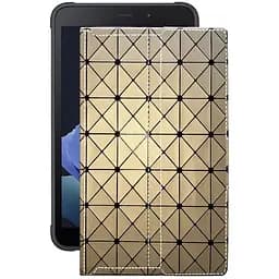 Чехол StatusCASE из экокожи для планшета Samsung Galaxy Tab Active 3 Золотой ромб