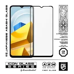 Захисне скло для Samsung Galaxy A12 (A125) Xiaomi Poco M5 Redmi 11 Prime 4G, Icon, 2.5D загартоване скло, повне проклеювання, глянсове, удароміцне, з олеофобним покриттям, сумісне з чохлами, міцність 9H, проста установка, ArmorStandart (ARM62811) - мініатюра 2