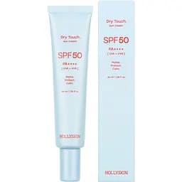 Мотивирующий солнцезащитный крем для лица Hollyskin Dry Touch SPF 50, 40 мл