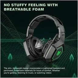 Навушники Onikuma K10 Gaming with LED 2 в 1 комбо 2.4Ghz та 3.5 mm - мініатюра 8