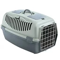 Переноска для животных Stefanplast Gulliver 3 с металлической дверью до 10 кг светло-бирюзовая/металлически-синяя (97086)