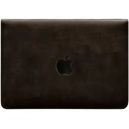 Чехол-конверт BlankNote с клапаном кожа+фетр для MacBook 15" Темно-коричневый Crazy Horse