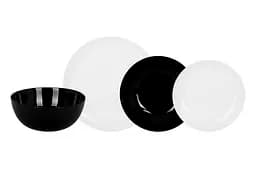 Сервіз DIWALI BLACK & WHITE 19 предметів Luminarc kuh0016235 - мініатюра 8