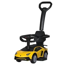 Каталка-толокар Bambi Lamborghini з музикою та світлом жовтий