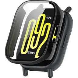 Чохол-накладка DK для Xiaomi Redmi Watch 5 Active Пластик Gloss Glass Full Cover (black)