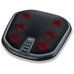 Beurer Массажер для спины и ног, от сети, 2,16кг, 18 головок шиаца, 3 скорости, подогрев, черный