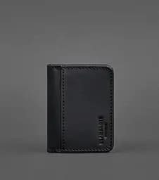 Кожаная обложка для ID-паспорта и водительского заседания 4.1 черная Crazy Horse с гербом