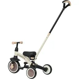 Велосипед біговел з ручкою Qplay Stager 3 в 1 Beige-Brown (T80STAGERBeigeBrown) - мініатюра 2