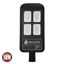 Прожектор Horoz Electric Laguna-50 50W світлодіодний, вуличний  із сонячною панеллю 6400K чорний - мініатюра 2