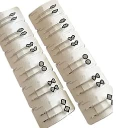 Заколки для волосся різні фігурки в асортименті з камінням набір 24 шт