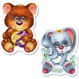 Бебі пазли на магніті Vladi Toys Малюк зможе Лісові жителі 9 елементів (VT3208-17)