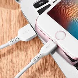 USB Cable Hoco X20 Flash Charged Lightning White 2m - мініатюра 2
