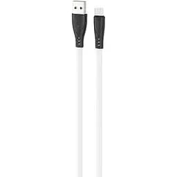 USB Cable Hoco X42 Soft Silicone MicroUSB White 1m